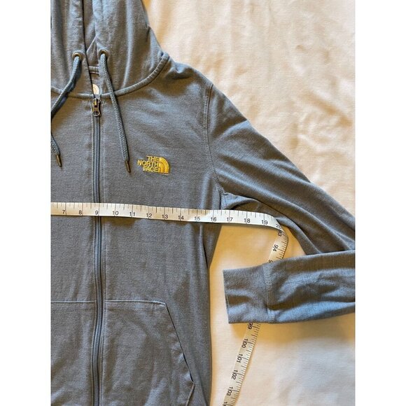 The North Face Womens Full Zip Hoodie Size M Blue Lightweight Standard Fit - Picture 9 of 11